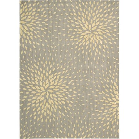 Nourison Capri Area Rug Collection Grey 3 Ft 6 In. X 5 Ft 6 In. Rectangle 99446020345